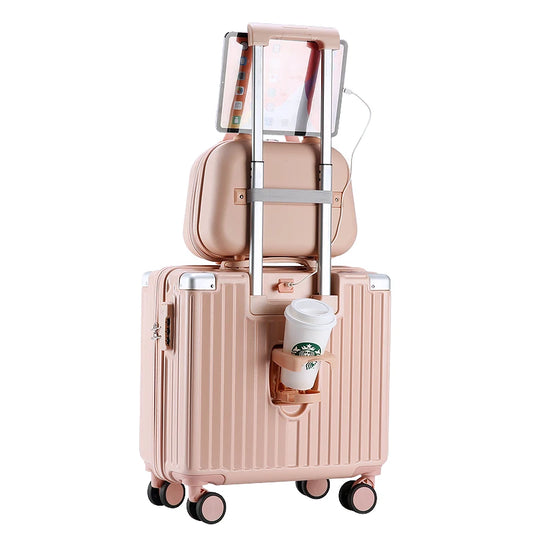 JMT-326666 Custom 18-Inch ABS Trolley Suitcase for Kids with Spinner Caster Feature