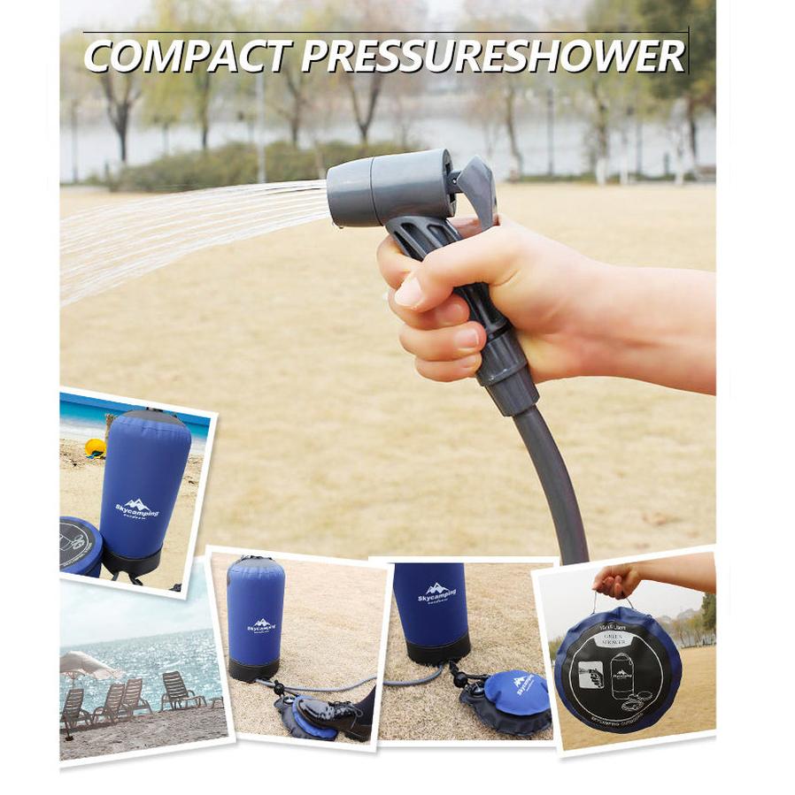 JMT-326666 Foldable Outdoor Shower Bag for Convenient Hot Water Bathing While Camping