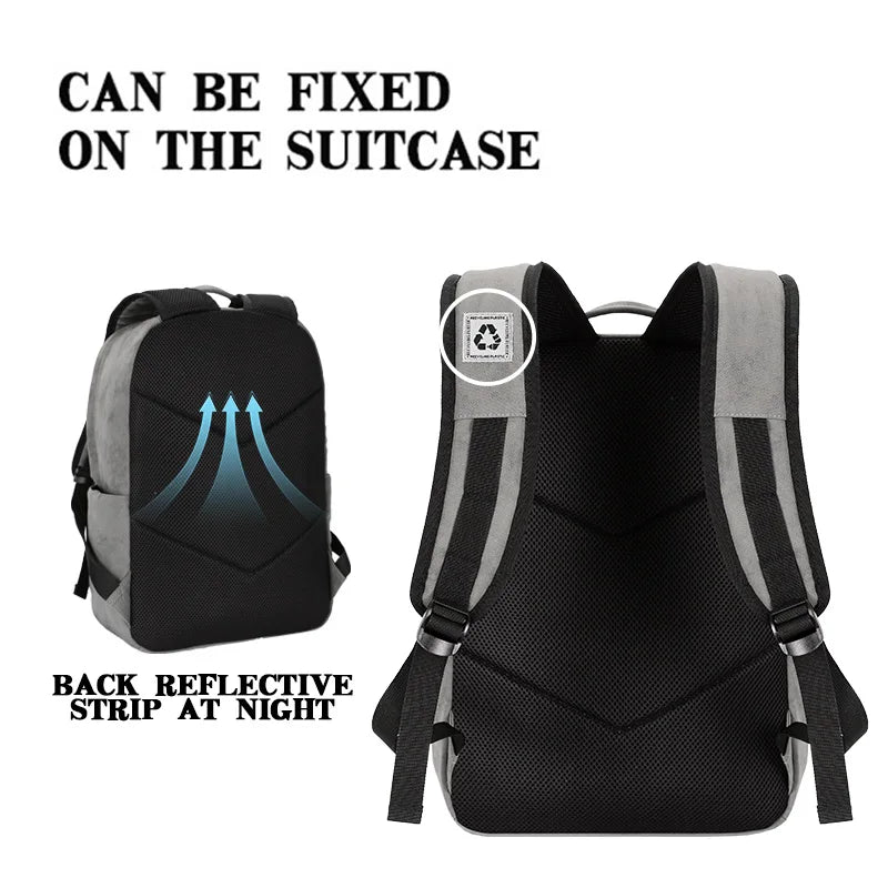 JMT-326794 Custom Logo Nylon Laptop Backpack for Business, 17 Inch, Unisex Design