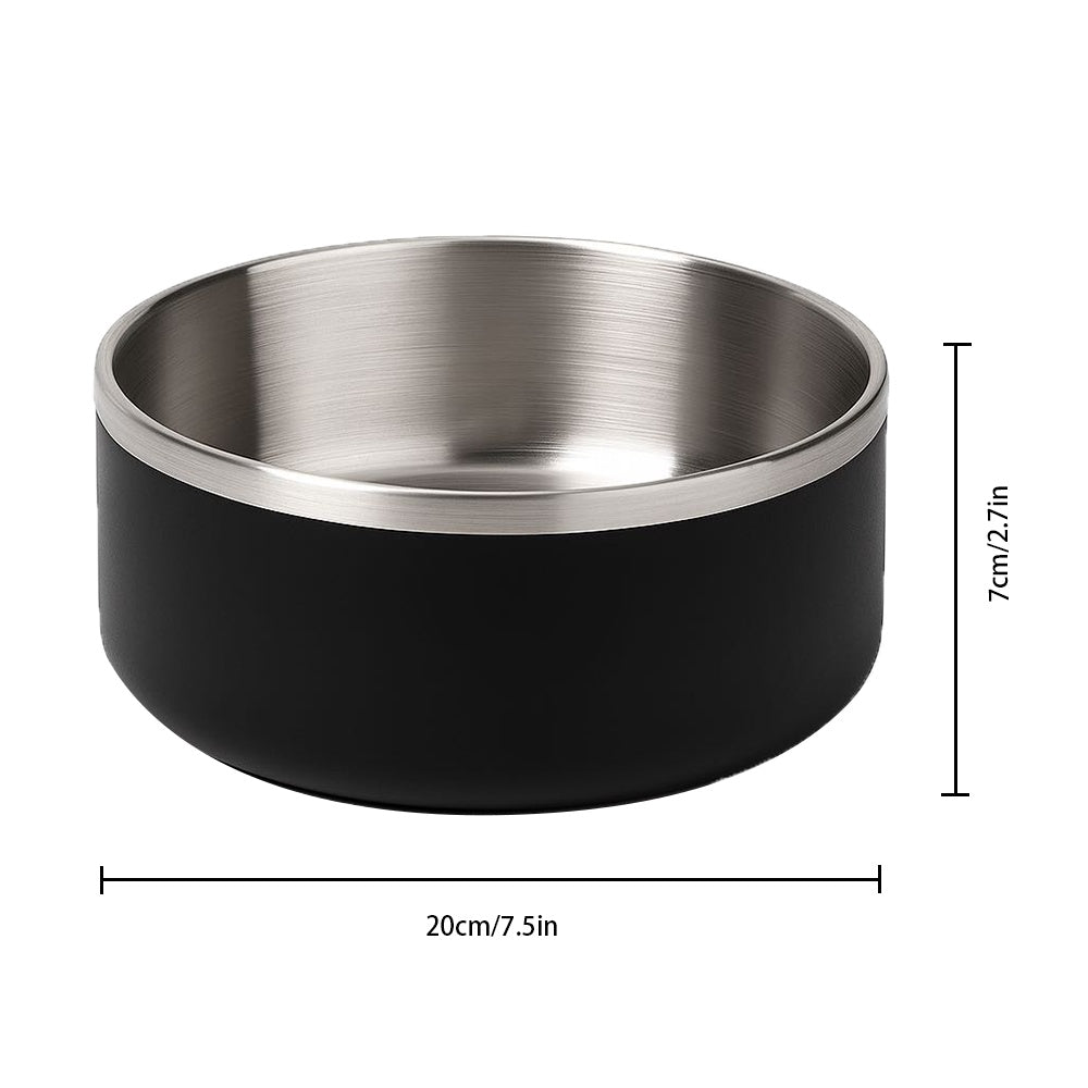 JMT-326794 Stainless Steel Dog Bowl with Non-Slip Base, 42oz Capacity, Dishwasher Safe and Easy to Clean
