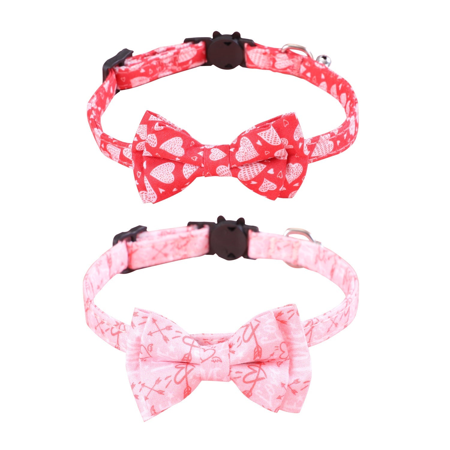 JMT-327434 Valentine's Day Pet Leash Bow Tie with Heart Pattern