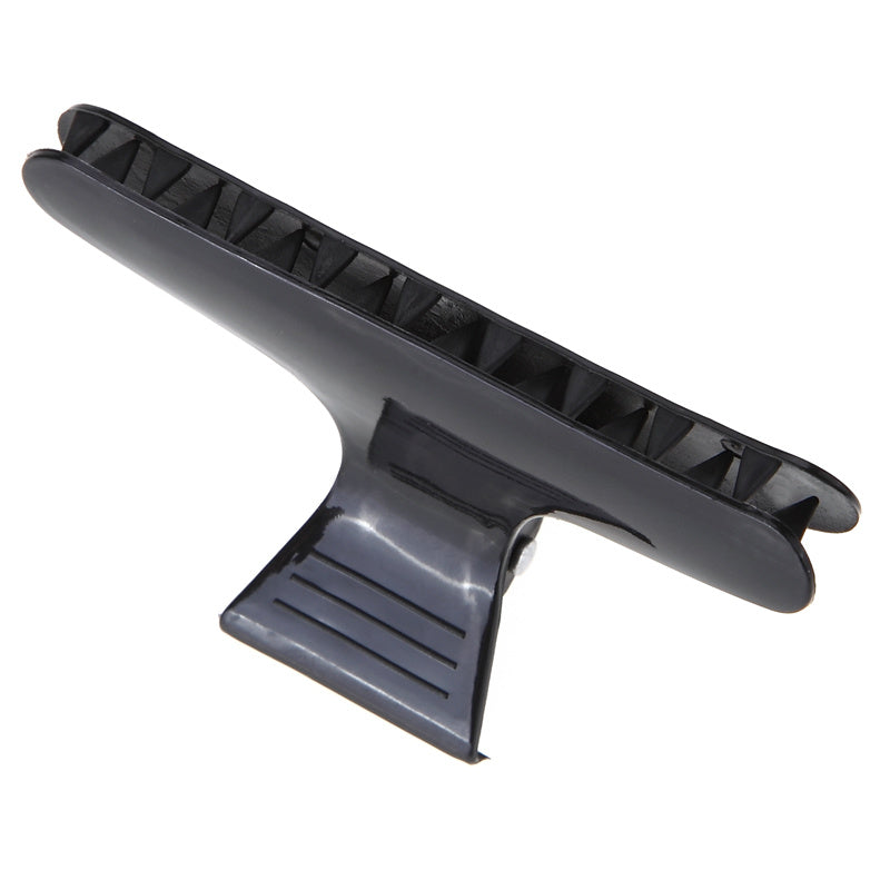 JMT-327754 Black Butterfly Hair Claw Clip - Durable Plastic for Secure Hair Hold - 8cm Length