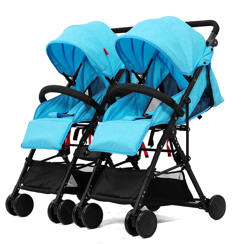 JMT-327882 Twin Baby Trolley - Compact Folding Stroller for Twins, Model 806F1