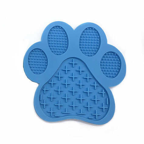JMT-327946 Silicone Dog Footprint Shape Licking Pad - Food-Grade, BPA-Free, 180x180mm, Multiple Colors Available
