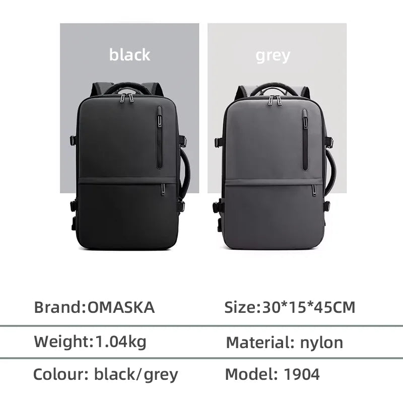 JMT-327946 Waterproof 17-Inch Laptop Backpack with Custom Logo Space and Multiple Compartments