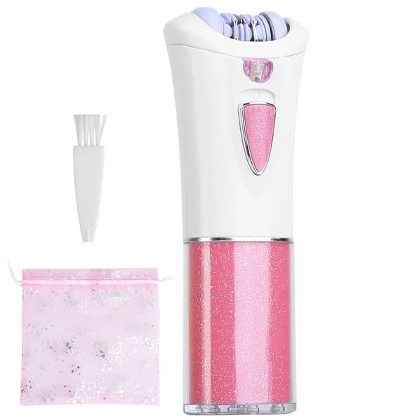 JMT-328010 Cordless Women's Epilator with LED Light and 9 Tweezers for Body and Facial Hair Removal
