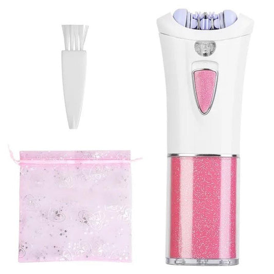 JMT-328010 Cordless Women's Epilator with LED Light and 9 Tweezers for Body and Facial Hair Removal