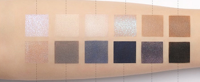 JMT-328202 Explorer Eyeshadow Palette - 12 Color Animal-Themed Shades: Piglet, Tiger, Crocodile, Ice Wolf