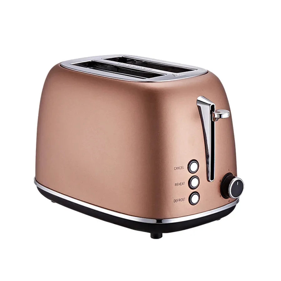 JMT-328586 2-Slice Stainless Steel Electric Bread Toaster with Reheat Function