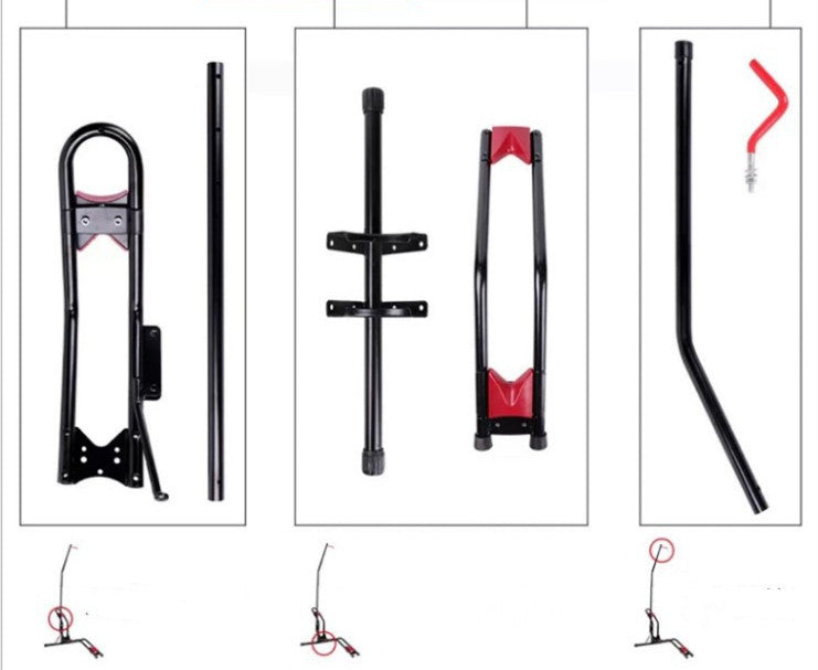 JMT-328842 L-Shaped Detachable Bicycle Repair and Display Stand for Mountain Bikes