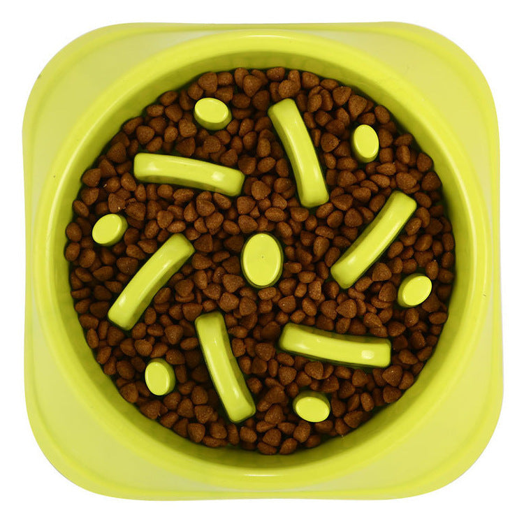 JMT-329098 Eco-Friendly Anti-Choking Slow Feed Dog Bowl - 20.5cm Bottom Diameter, 19cm Mouth Diameter, 4.5cm Height