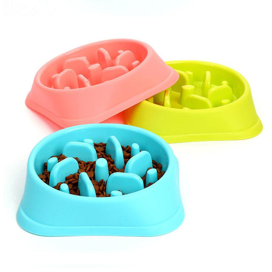 JMT-329098 Eco-Friendly Anti-Choking Slow Feed Dog Bowl - 20.5cm Bottom Diameter, 19cm Mouth Diameter, 4.5cm Height