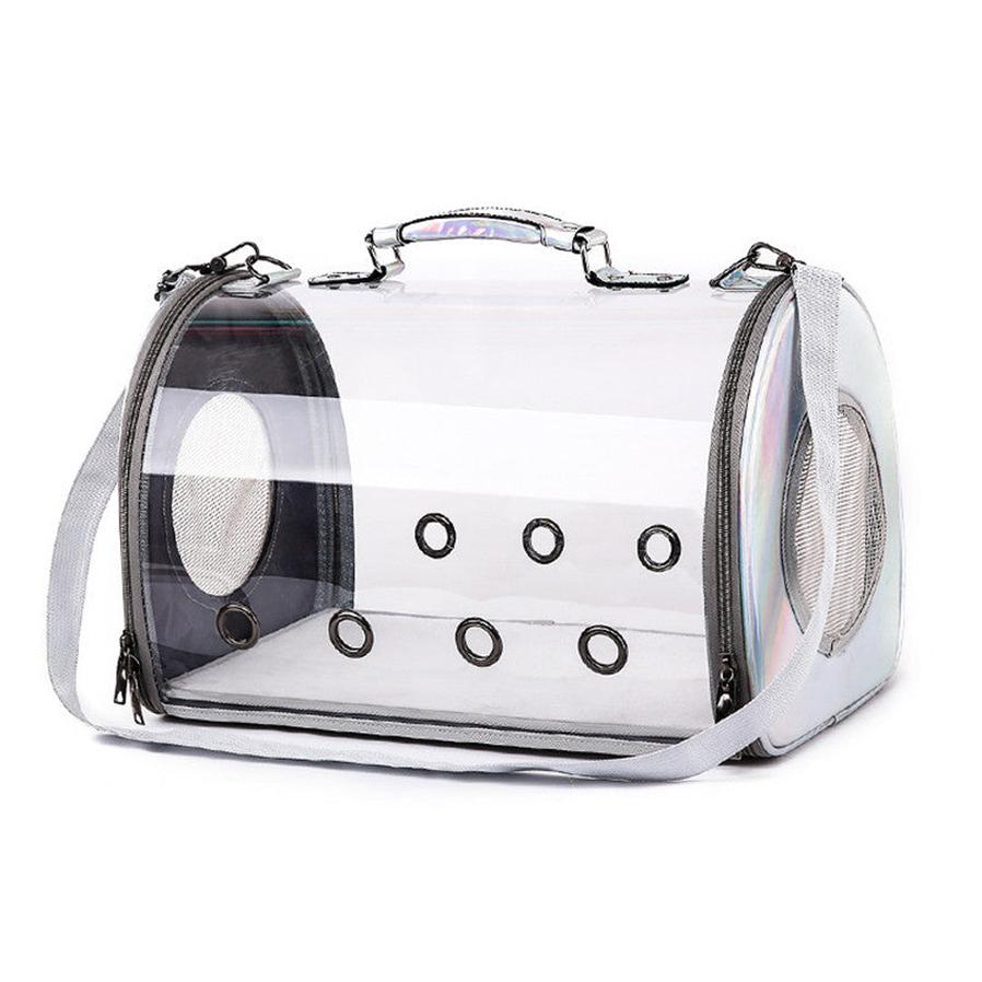 JMT-329418 Transparent Pet Carrier with Travel-Friendly Design