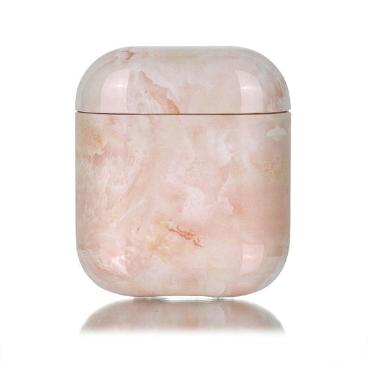 JMT-329738 Marble Leopard AirPods 1/2 Clamshell Case - Stylish Floral Design