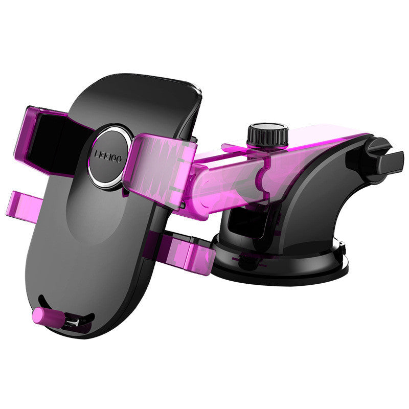 JMT-329930 Universal Suction Cup Mobile Phone Holder for Devices Under 6 Inches - Purple & Black