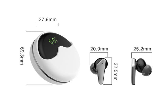 JMT-330058 Wireless Bluetooth 5.1 Earbuds with Charging Case and Auto Sleep Function