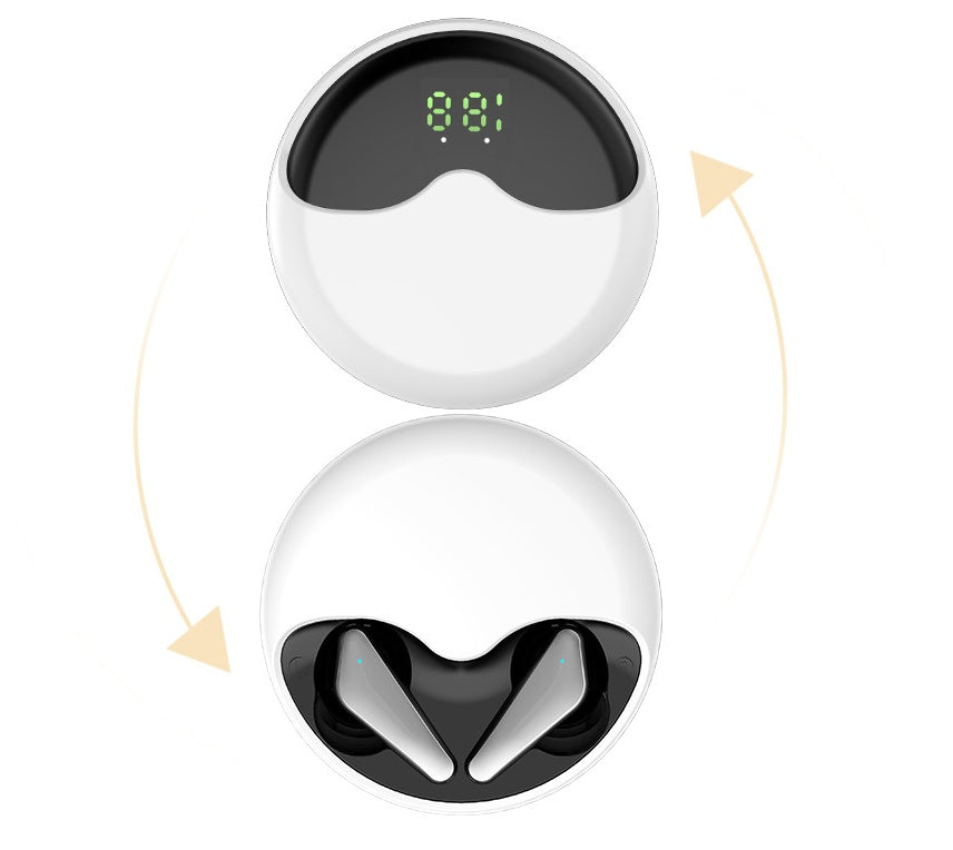 JMT-330058 Wireless Bluetooth 5.1 Earbuds with Charging Case and Auto Sleep Function