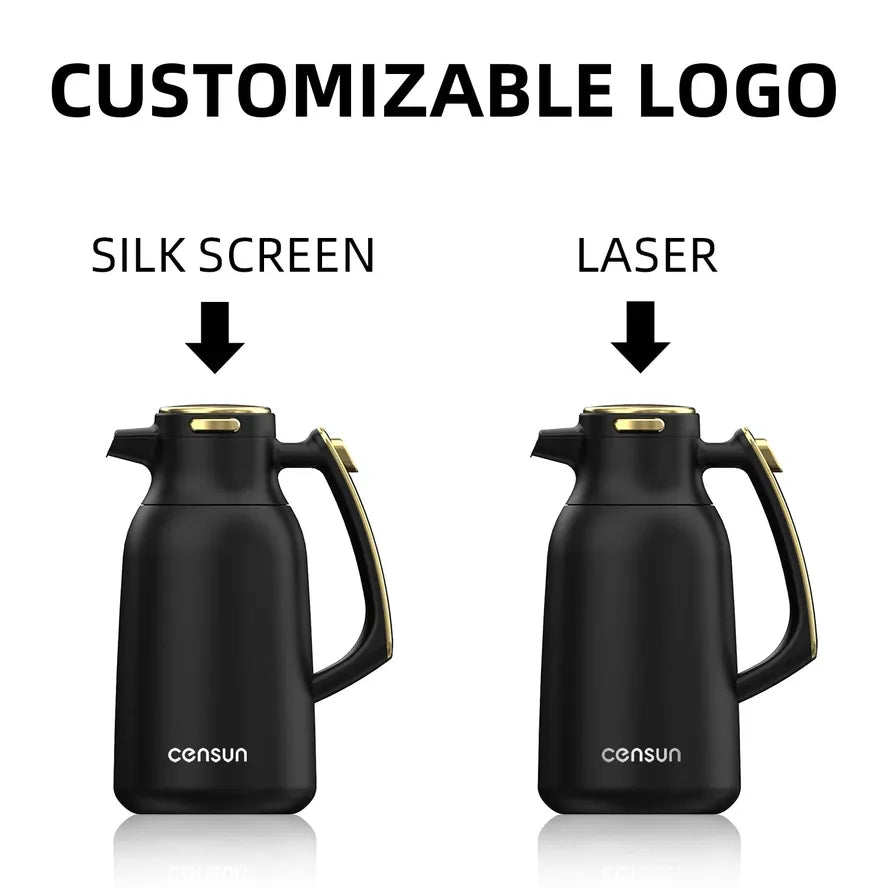 JMT-330186 Custom Insulated Double Wall Stainless Steel Vacuum Coffee and Tea Carafe