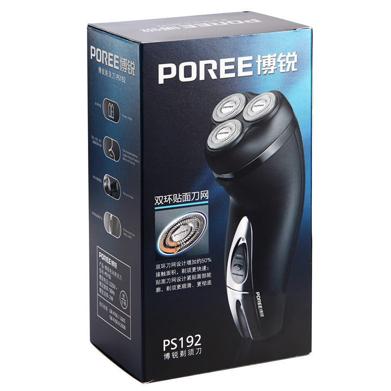 JMT-330314 Men's Electric Shaver with 3 Blades, Model vPro PS192, Power Cord Charging, 60-Minute Use