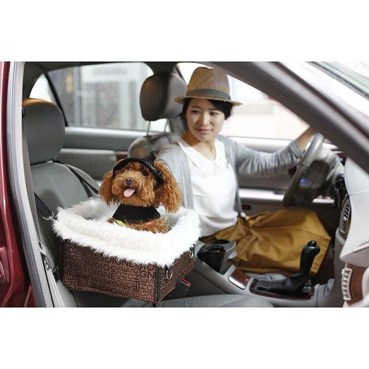 JMT-330314 Portable Waterproof Foldable Dog Car Seat with Elevated Frame