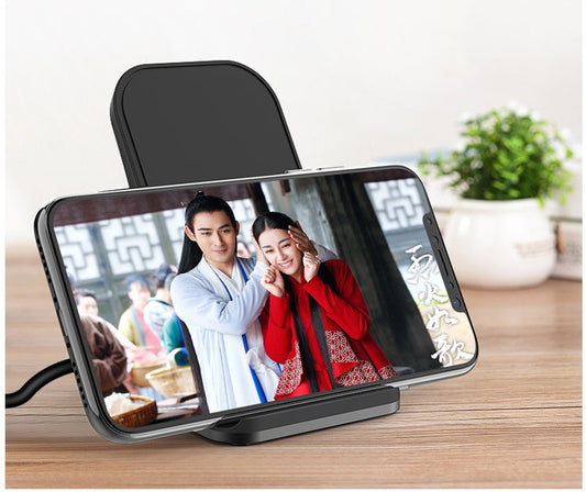 JMT-330762 Aluminum Alloy Bracket Wireless Charger with Fast Charge Capability