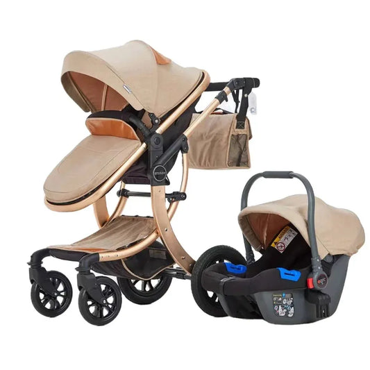 JMT-331402 3-in-1 Convertible Baby Stroller with 360-Degree Rotate Function for Newborns