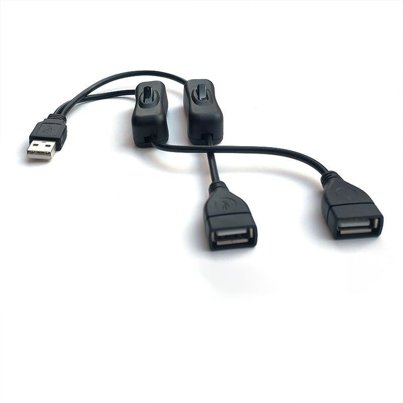 JMT-331402 Mounted USB Data and Charging Cable Extension Adapter - 15cm Length, Flame Retardant Design