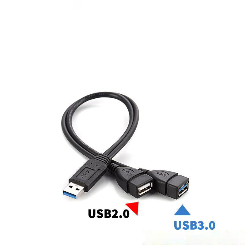 JMT-331402 Mounted USB Data and Charging Cable Extension Adapter - 15cm Length, Flame Retardant Design