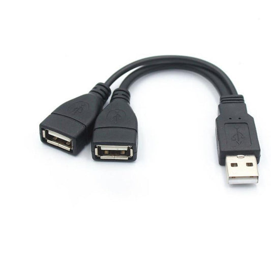 JMT-331402 Mounted USB Data and Charging Cable Extension Adapter - 15cm Length, Flame Retardant Design