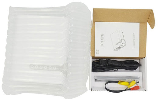 JMT-331402 Portable Mini HD 1080P Projector for Home Entertainment with Multi-Function Connectivity