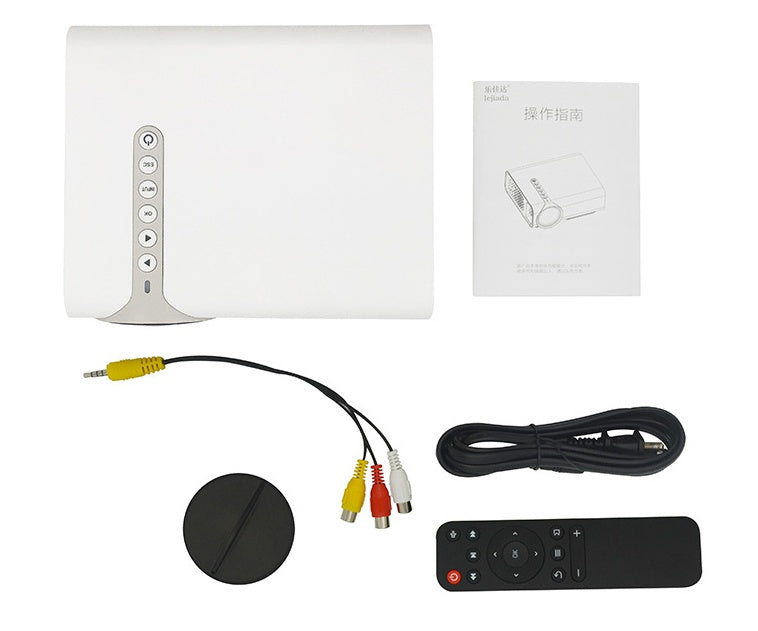 JMT-331402 Portable Mini HD 1080P Projector for Home Entertainment with Multi-Function Connectivity