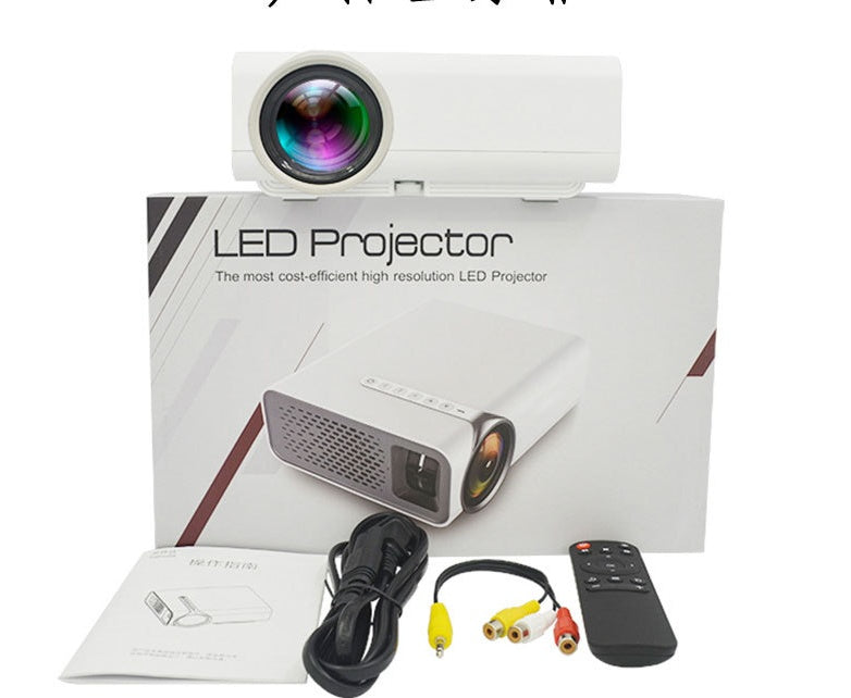 JMT-331402 Portable Mini HD 1080P Projector for Home Entertainment with Multi-Function Connectivity