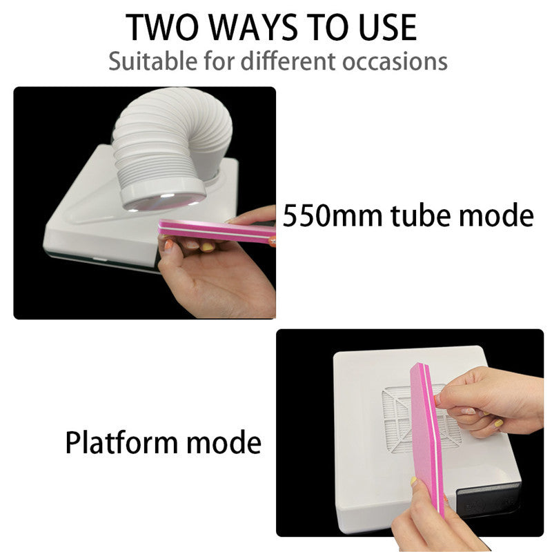 JMT-331530 Single Fan Nail Dust Vacuum Cleaner for Nail Art - White