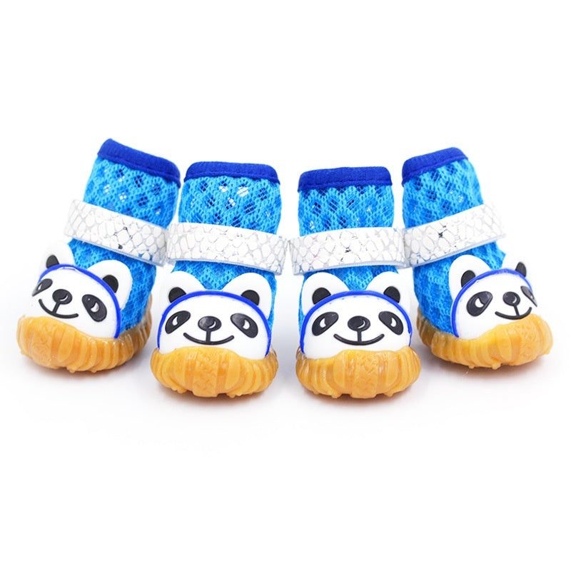 JMT-331850 Breathable Mesh Dog Shoes - Soft and Stylish Footwear for Small to Medium Dogs - Available in Red, Blue, and Pink
