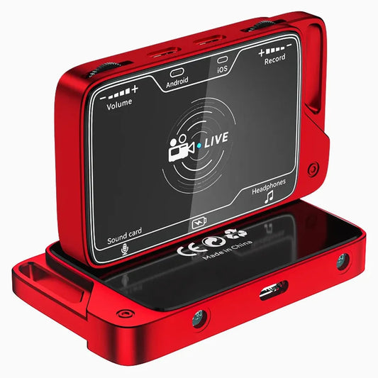 JMT-332042 USB Live Broadcast Sound Card for iPhone and Android - Streaming Audio Interface