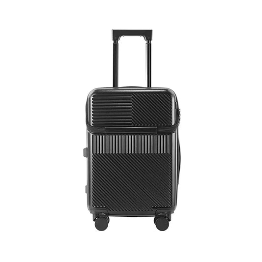 JMT-332106 Front Opening Trolley Suitcase with USB Charging Port for Travel Convenience