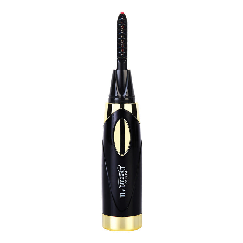 JMT-332490 Portable USB Charging Electric Eyelash Curler - Compact Black & White Design
