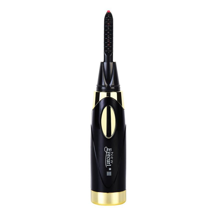 JMT-332490 Portable USB Charging Electric Eyelash Curler - Compact Black & White Design