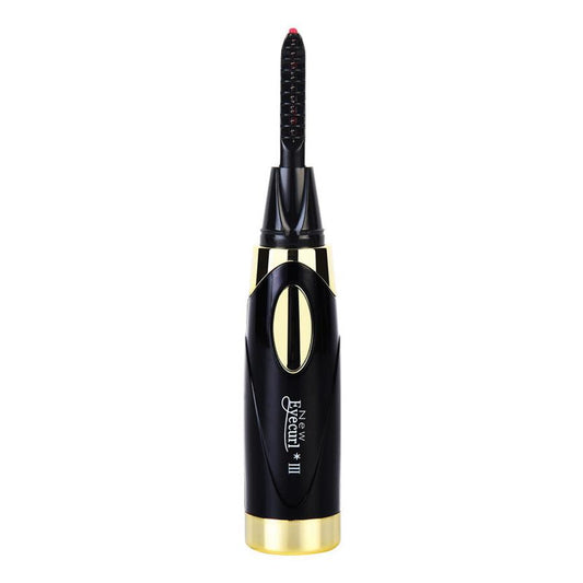JMT-332490 Portable USB Charging Electric Eyelash Curler - Compact Black & White Design