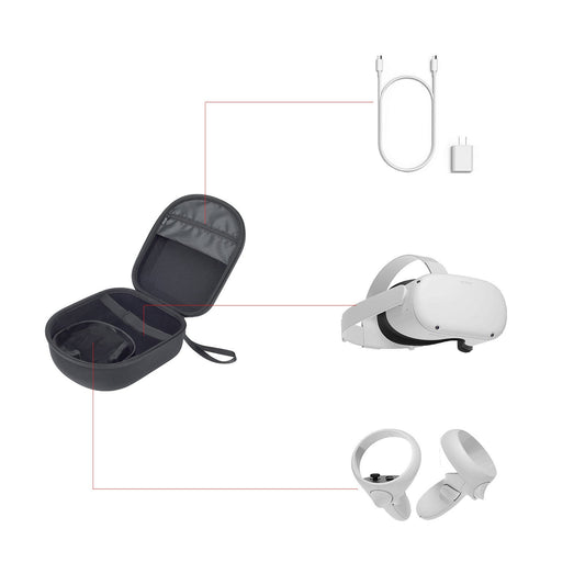 JMT-332554 Compact Storage Bag for Oculus Quest / Quest 2 VR System - Lightweight Carrying Case