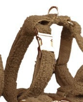 JMT-332554 Pet Necklet Set with Collar, Leash, Bow, and Vest - Brown 3-Piece and 4-Piece Options Available