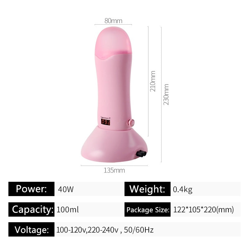 JMT-332618 Hair Removal Hot Wax Machine with 12 Color Wax and 100 Wax Papers, 40W Power