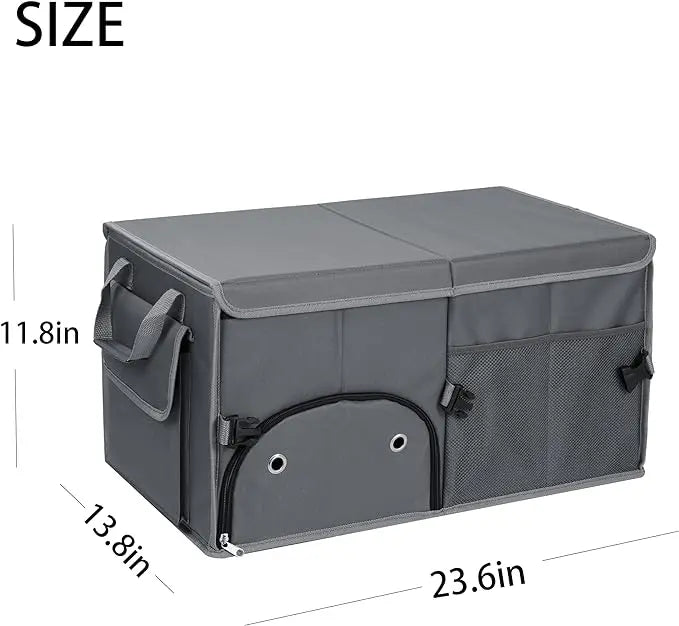 JMT-333002 Portable Folding Car Storage Box and Garden Trunk Organizer - Space-Saving Solution for Your Vehicle