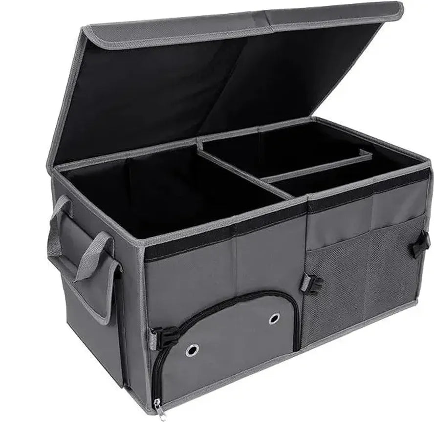 JMT-333002 Portable Folding Car Storage Box and Garden Trunk Organizer - Space-Saving Solution for Your Vehicle