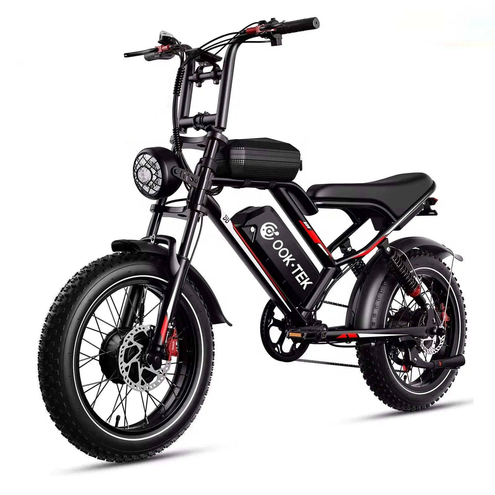 JMT-333130 2000W Electric Fat Tire Mountain Bike with Suspension for Adults - Versatile Off-Road Performance , Top Speed 27.9 mph