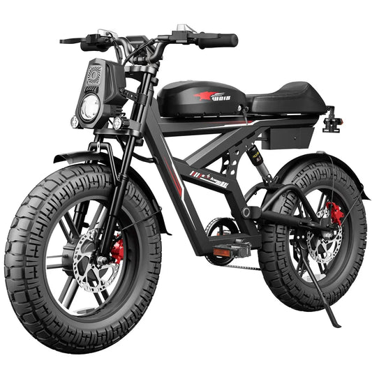 JMT-333130 2000W Electric Fat Tire Mountain Bike with Suspension for Adults - Versatile Off-Road Performance , Top Speed 27.9 mph