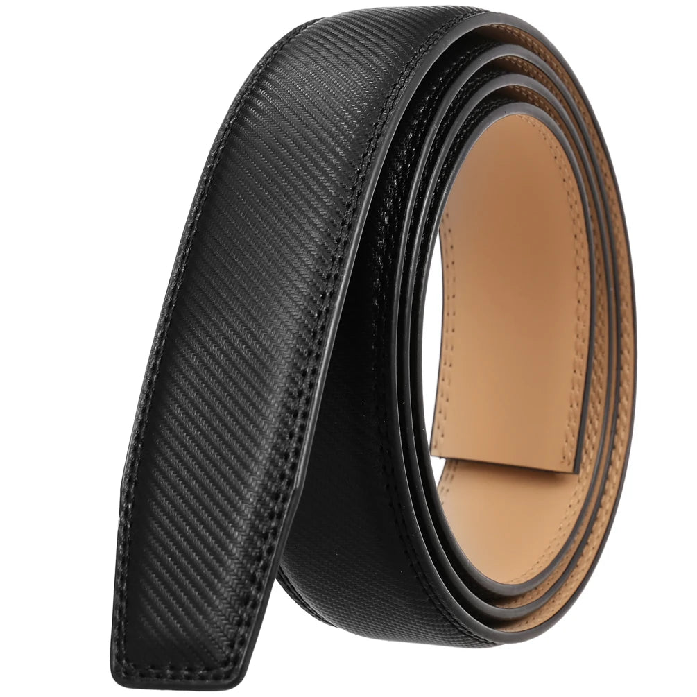 JMT-333130 Men's Casual 3.5cm Automatic Belt - LY35-3311 Adjustable Leather Style Belt