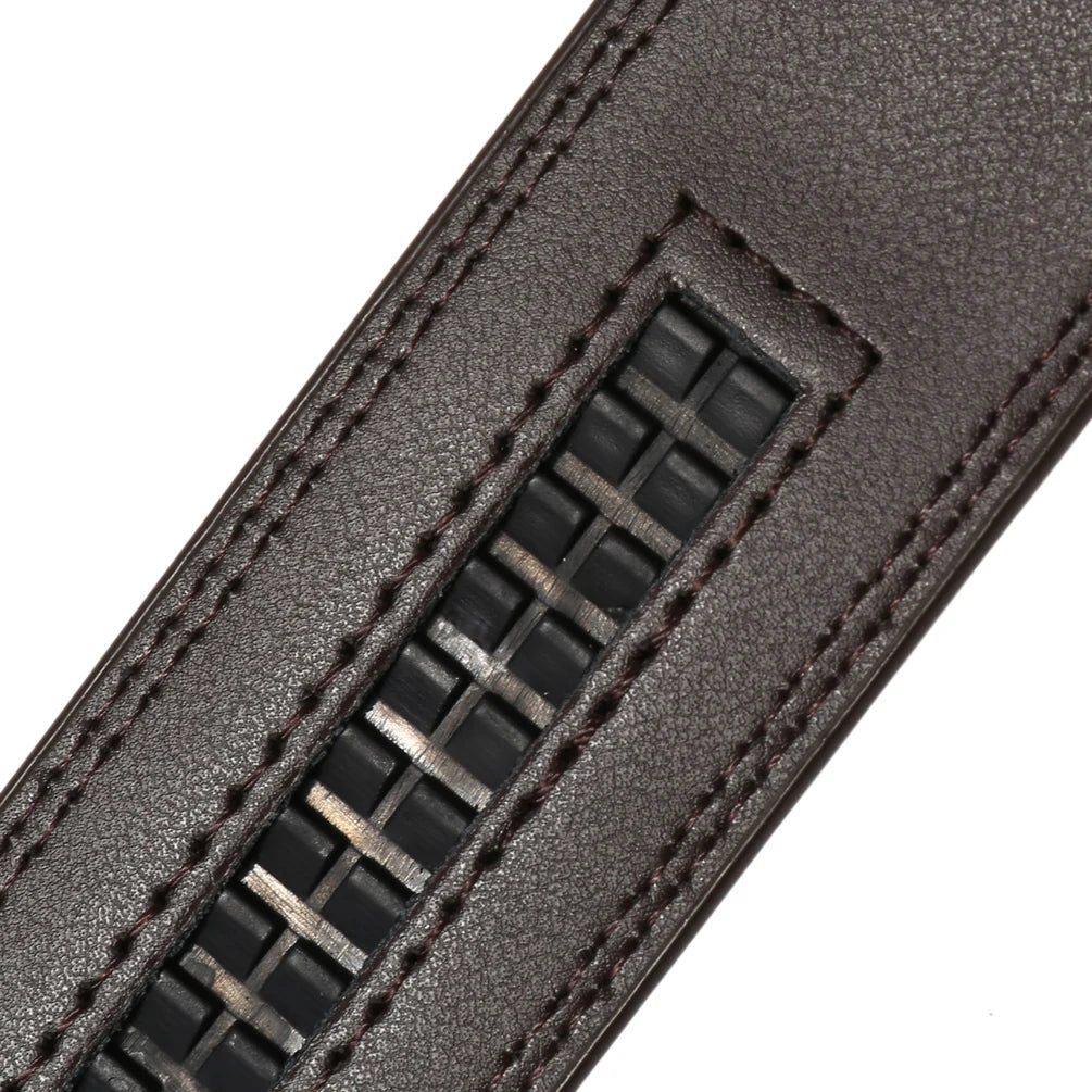 JMT-333130 Men's Casual 3.5cm Automatic Belt - LY35-3311 Adjustable Leather Style Belt