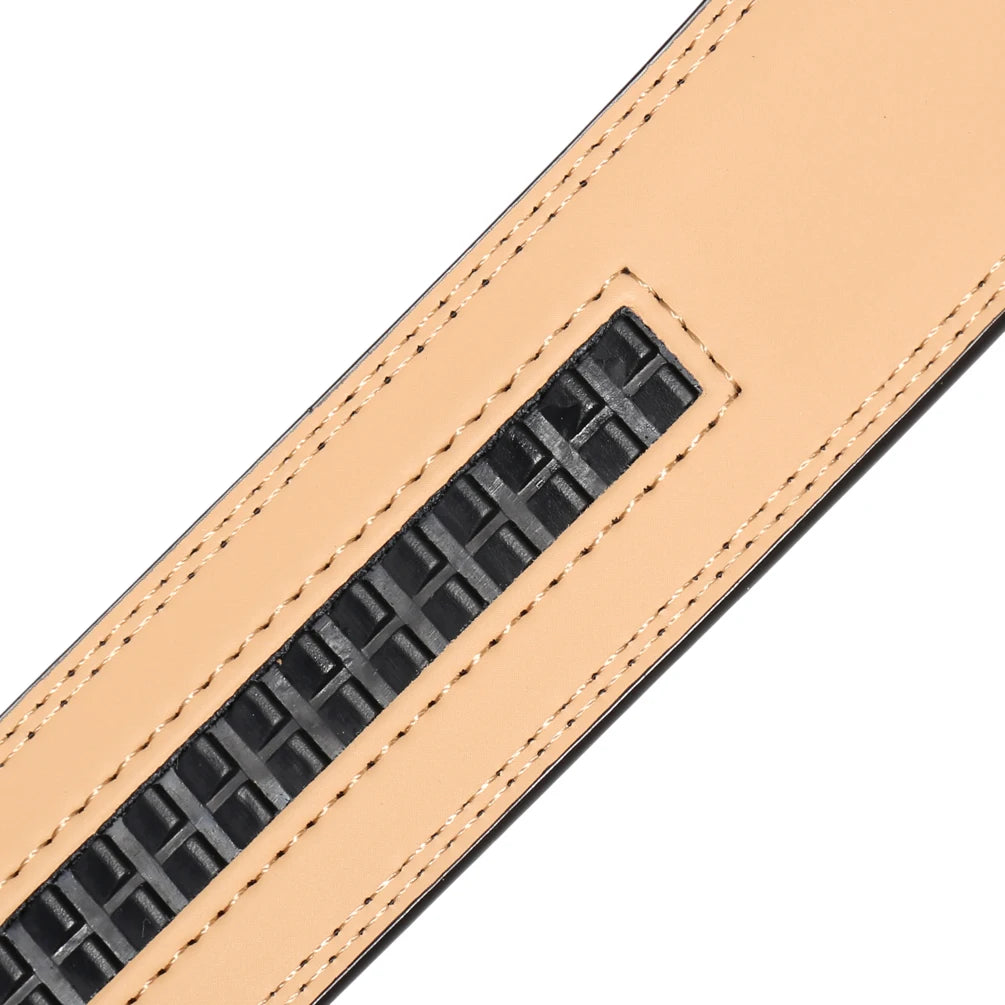 JMT-333130 Men's Casual 3.5cm Automatic Belt - LY35-3311 Adjustable Leather Style Belt