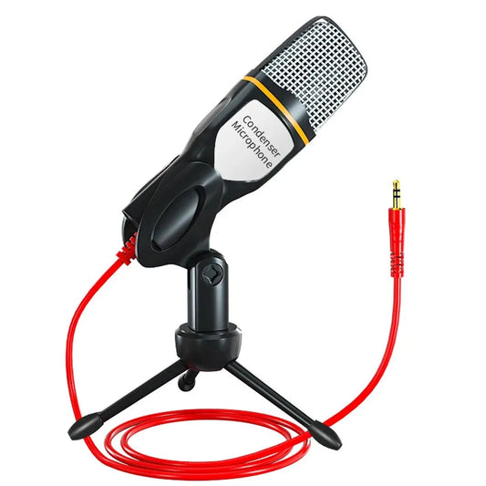 JMT-333194 Professional Condenser Microphone with 3.5mm Connector for Desktop Recording and Streaming